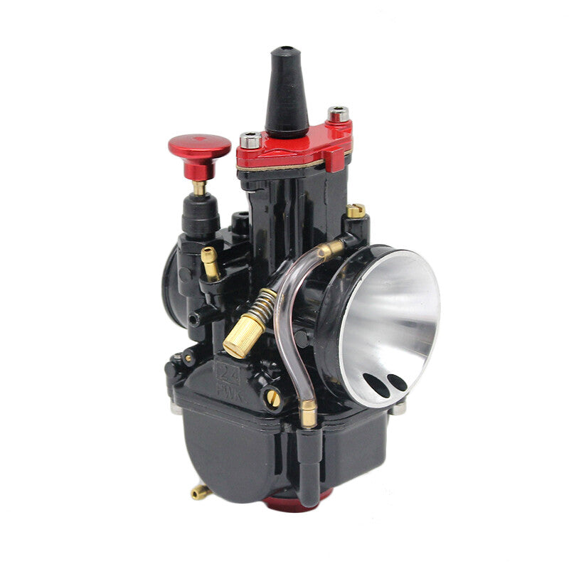 24mm 4T Motorcycle Carburetor Power Injection 90cc-125cc Racing Scooter Off-Road Bike Q