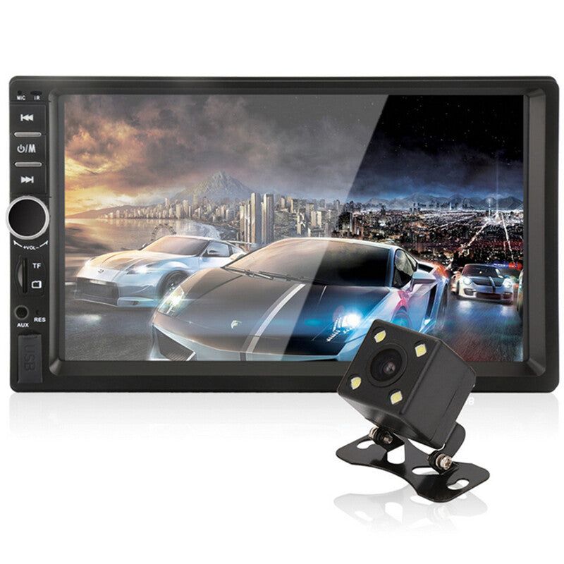 2DIN 7-inch Car Radio Audio MP5 Player with BT Auxiliary USB Mirror Link and Reverse Camera n