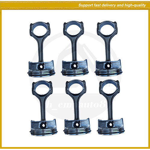 Piston Set +Connecting Rod Ass'y Fits 11-19 for Chrysler for Dodge for Ram for Jeep 6CYL 3.6L V6