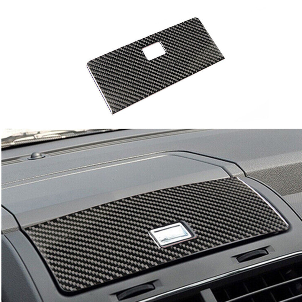 for Audi Q7 2016-2019 Carbon Fiber Water Cup Holder Panel Cover Trim Sticker v
