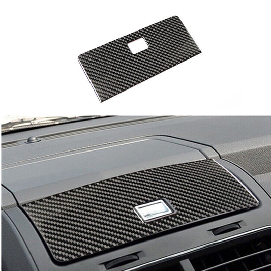 for Audi Q7 2016-2019 Carbon Fiber Water Cup Holder Panel Cover Trim Sticker v