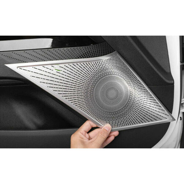 For F150 2015-2020 Chrome Rear Bumper Fog Light Lamp Frame Trim Decor v