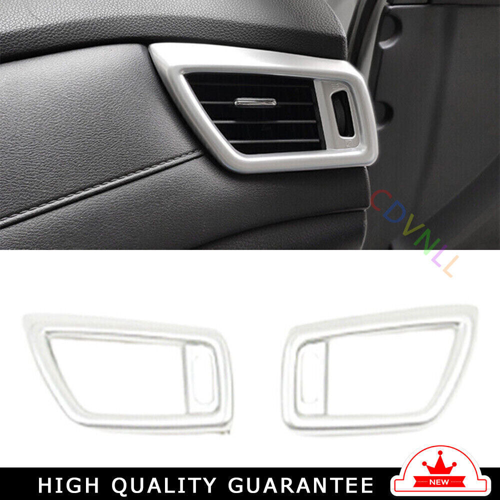 LR AC Air Outlet Vent Cover Trim Fit for Nissan Rogue Sport 17-2021 Matte Silve