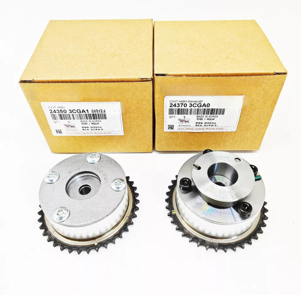 Intake - Exhaust Gear Set 2pcs Fit for HYUNDAI for KIA 2014-2020 3.3L 3.8L CVVT