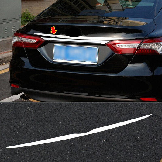 Chrome Steel Rear Door Trunk Molding Strip Trim 1pcs for Toyota for Camry 2018-2022