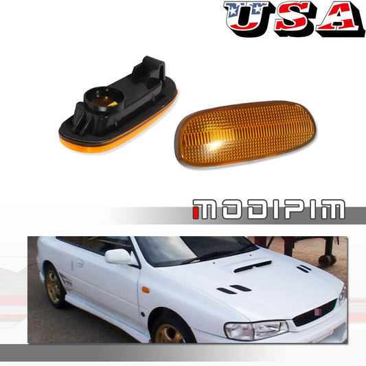 Suitable for 1993-01 for Subaru Impreza GC GM GF Amber Lens Front Marker Light Housing