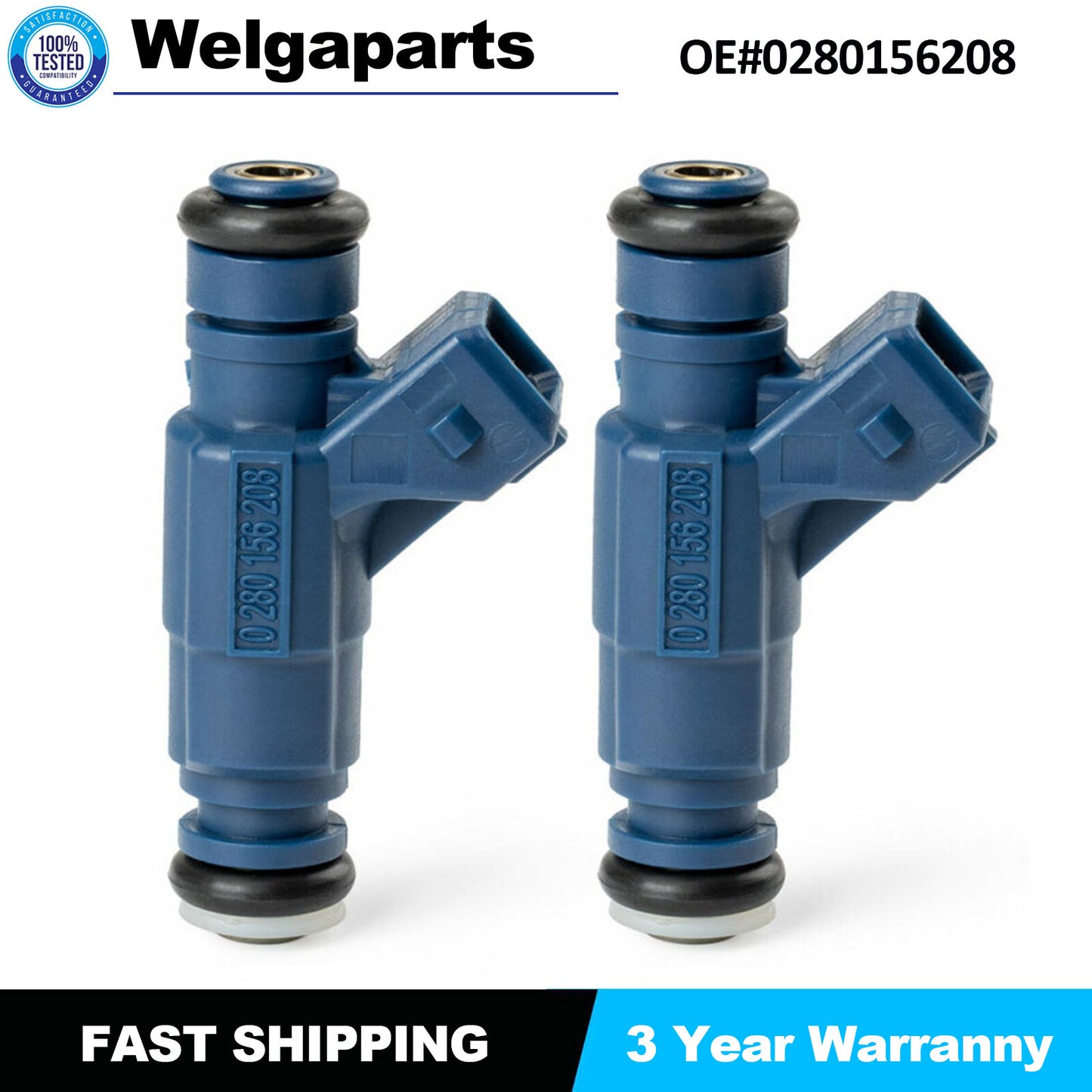 2x Fuel Injection Nozzle for Polaris RZR Sportsman Ranger XP EFI 700 0280156208