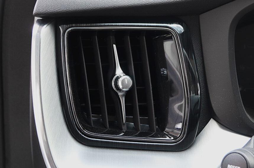 Black Titanium Left And Right Air Outlet Vent Trim Fit for Volvo XC60 2018-2023