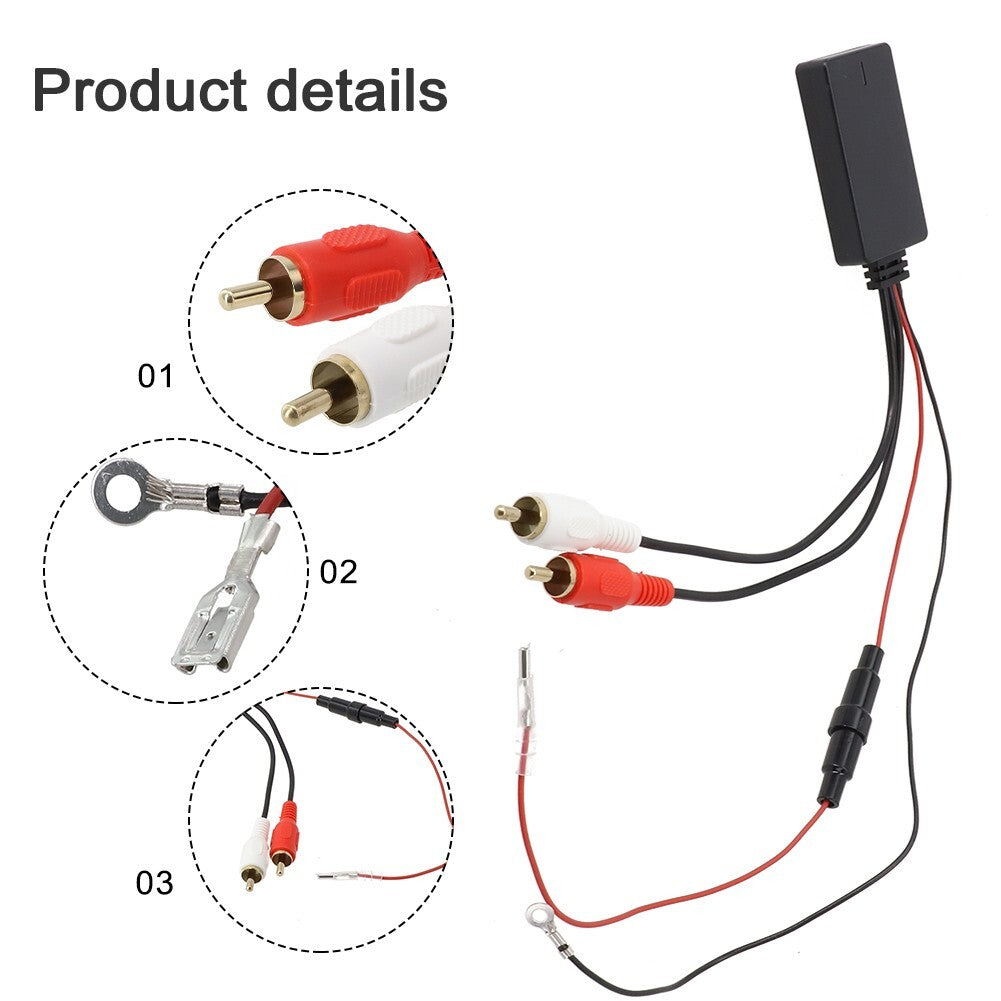 Car Wireless-Bluetooth 5.0 Module Music Adapter For Aux Audio Cable v