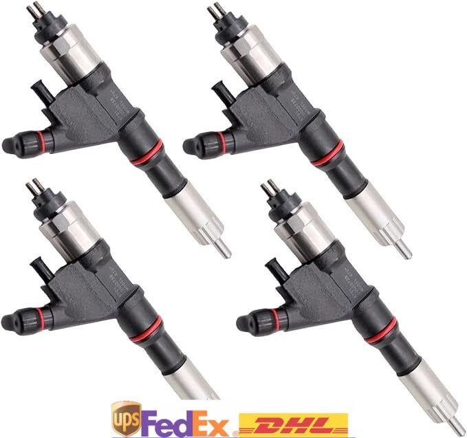 4PCS Fuel injector 098000-8011 VG1246080051 Fits for HOWO Truck