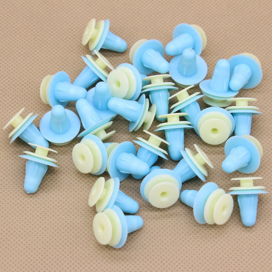 20pcs Door Mountings Trim Panel Clips Retainer Rivet Blue for Toyota for Mazda for Isuzu Q