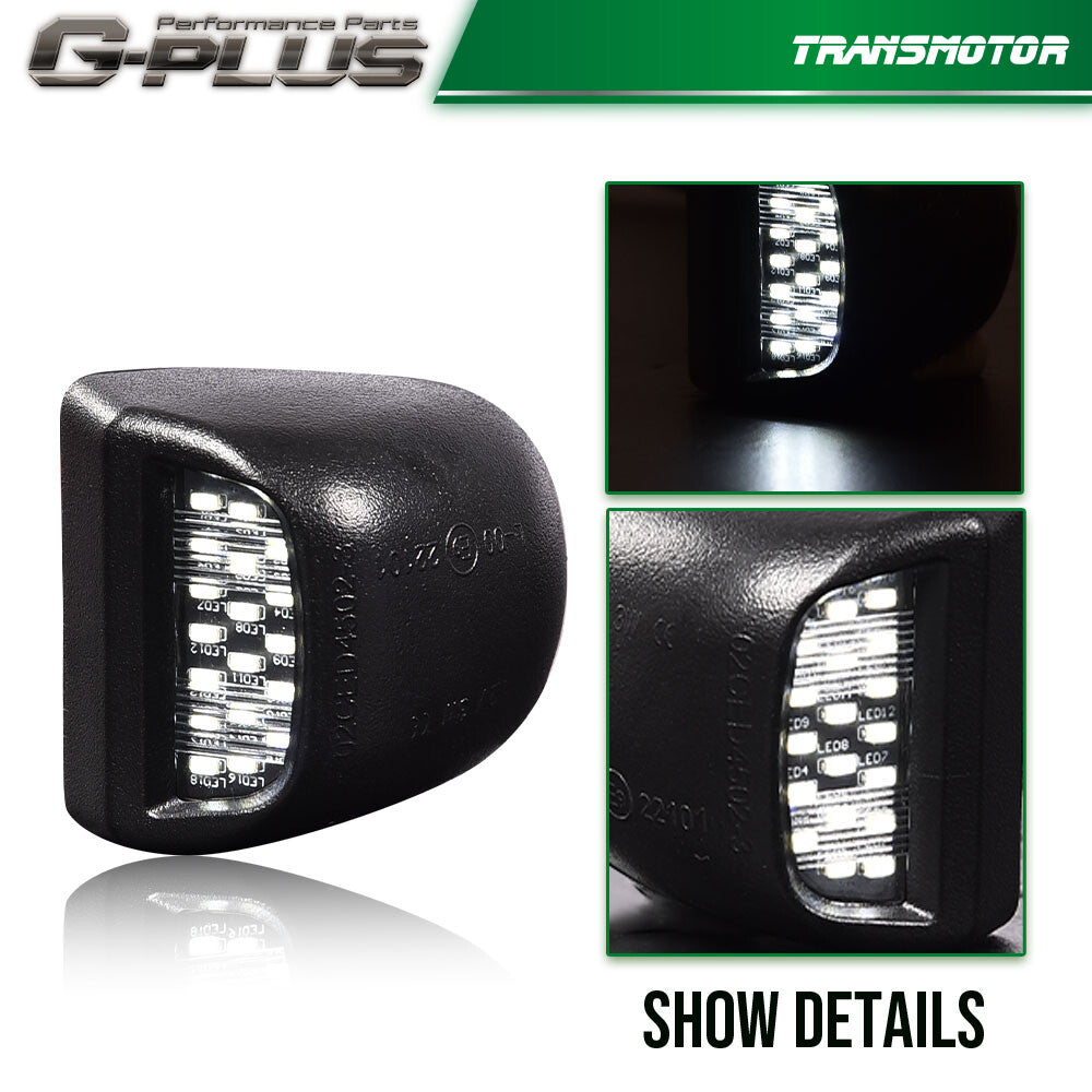 2-Piece LED License Plate Light Kit Suitable for GMI for Sierra 1500 2500HD 3500HD Q