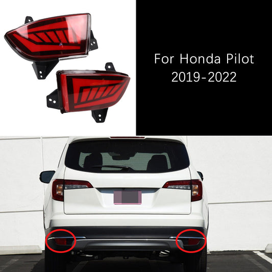 2Pc Rear Bumper Tail Light Brake Turn Signal Reflector fit 19-21 for Honda Pilot AT