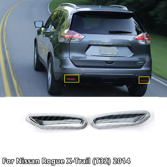 Silver rear fog light cover for Nissan Rogue X-Trail (T32) 2014/2015 models.