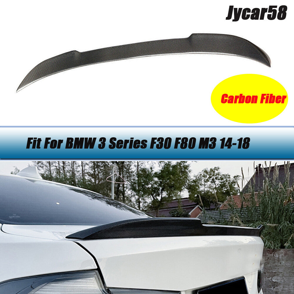 for BMW F30 3 Series F30 F80 M3 2013-2021 Carbon Rear Trunk Spoiler Lid Wing