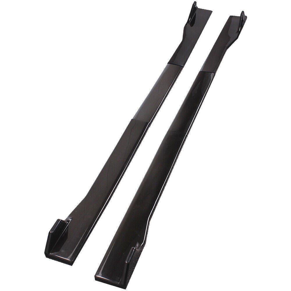 Universal Car 89.5 Side Skirt Extension Rocker Panel Body Kit Lip Splitters Q
