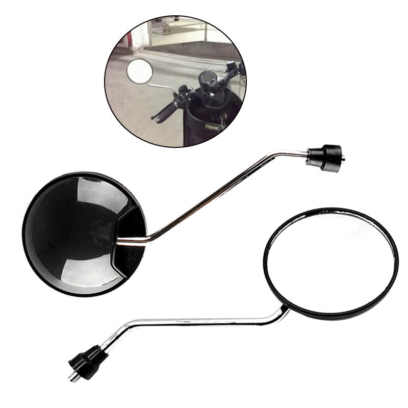 2-Pack Motorcycle Scooter Electric Motorcycle 8mm Rearview Side Mirrors Retro- n