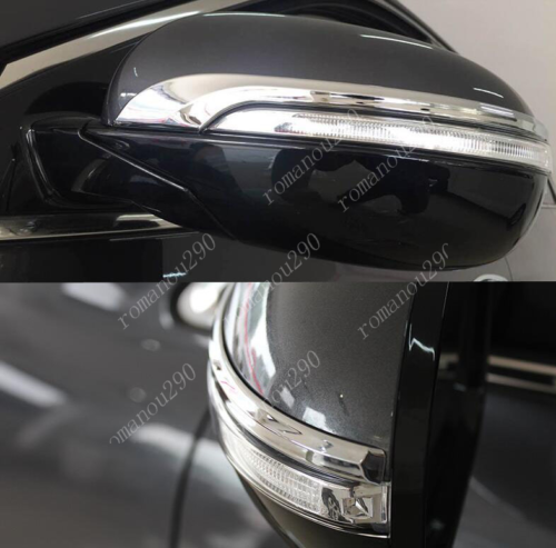 for Kia Sorento 2016-2020 Chrome Exterior Side Door Mirror Molding Strips Trim
