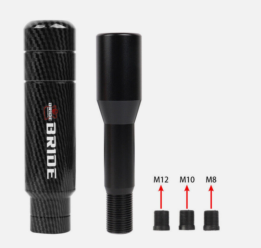 Car manual gear shifter extender for brides, black carbon fiber, suitable for Honda for Acura