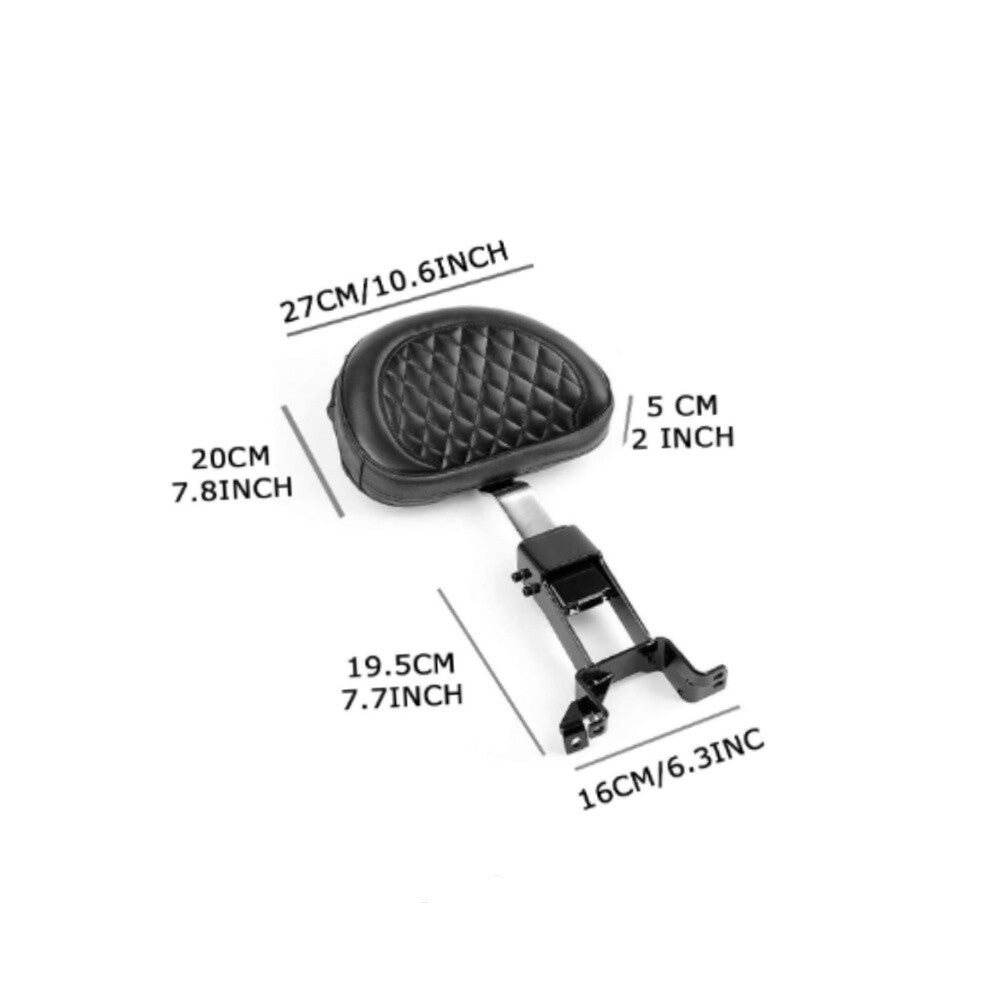 Black Rider Driver Backrest Cushion Suitable for Indian Sheikh Black Rider 2016 - 2023
