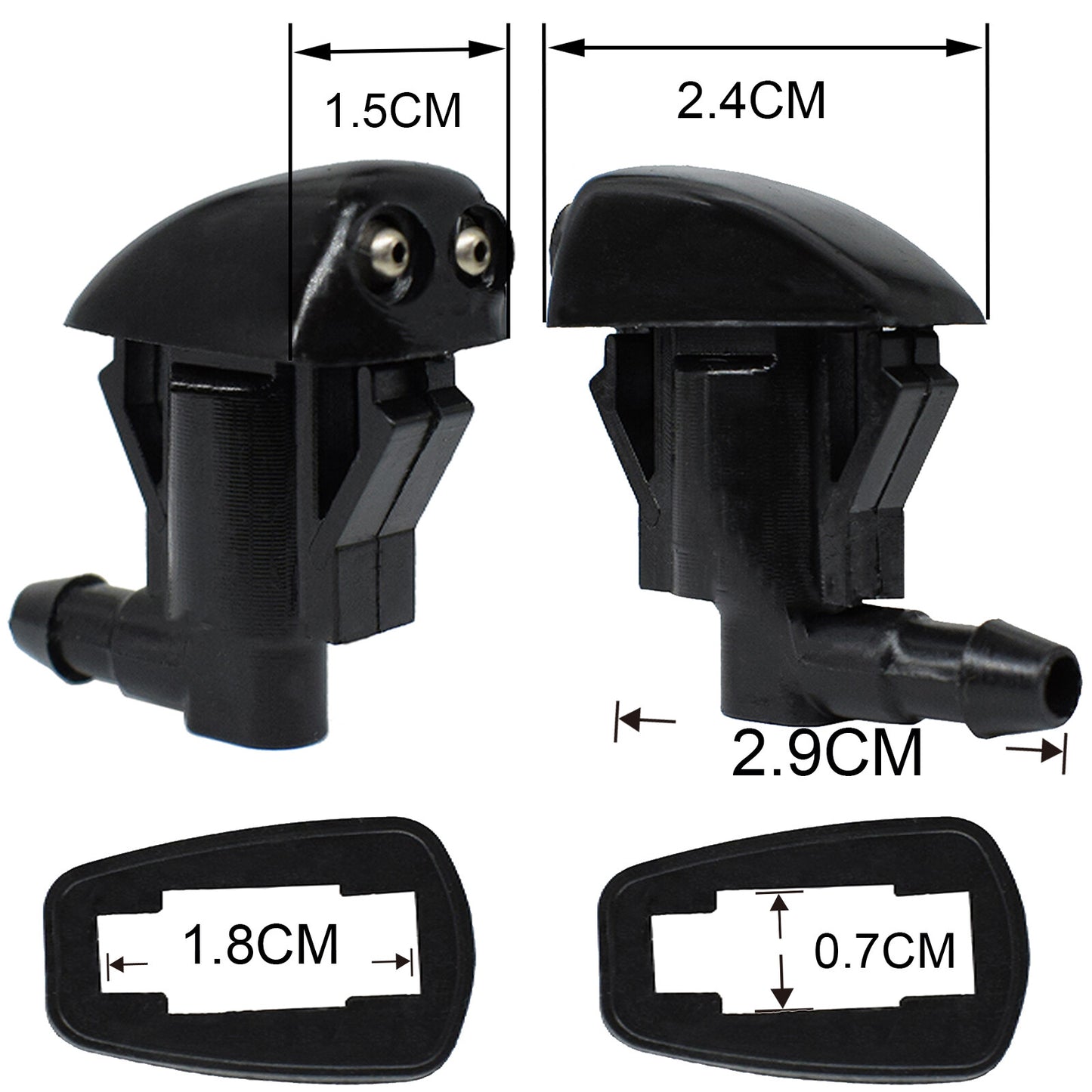 Washwater Nozzle Splash Nozzles Window Washer Nozzle for Jeep Grand Cherokee WW2 05+ Q
