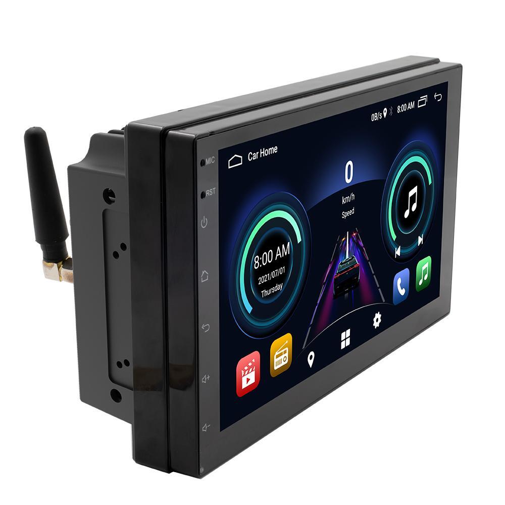 Touchscreen car radio, stereo player, GPS navigation, WIFI, 1+16G, with rear camera, 7-inch screen. n