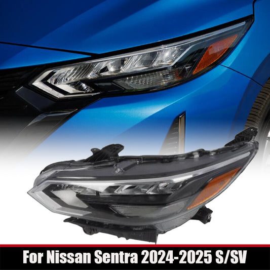 LH LED headlights are suitable for the left-hand drive side of the for Nissan Sentra 2024-2025 S/SV.