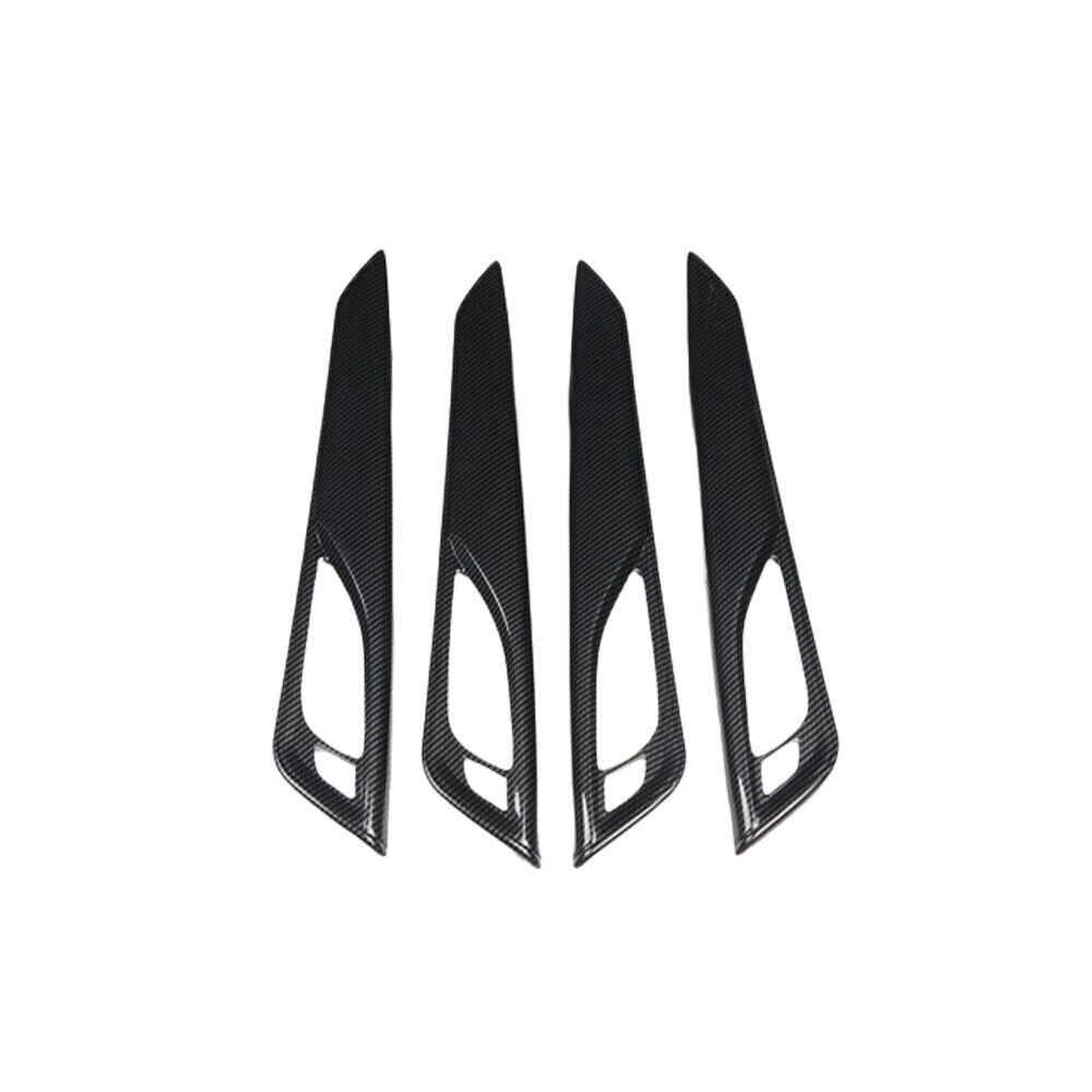 for Cadillac CT5 2020-24 ABS Carbon Fiber Inner Door Handle Cover Decor Trim 1P