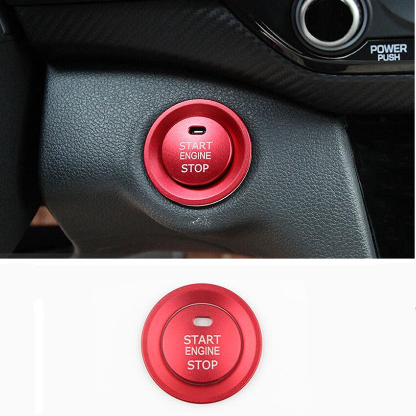 Fit for Hyundai for Elantra 2017-2020 Red ENGINE START STOP Switch Button Cover Trim v
