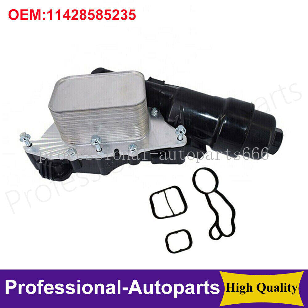 11428585235 Oil Cooler Filter Housing with Gasket for BMW X1 X2 for Mini Cooper Q