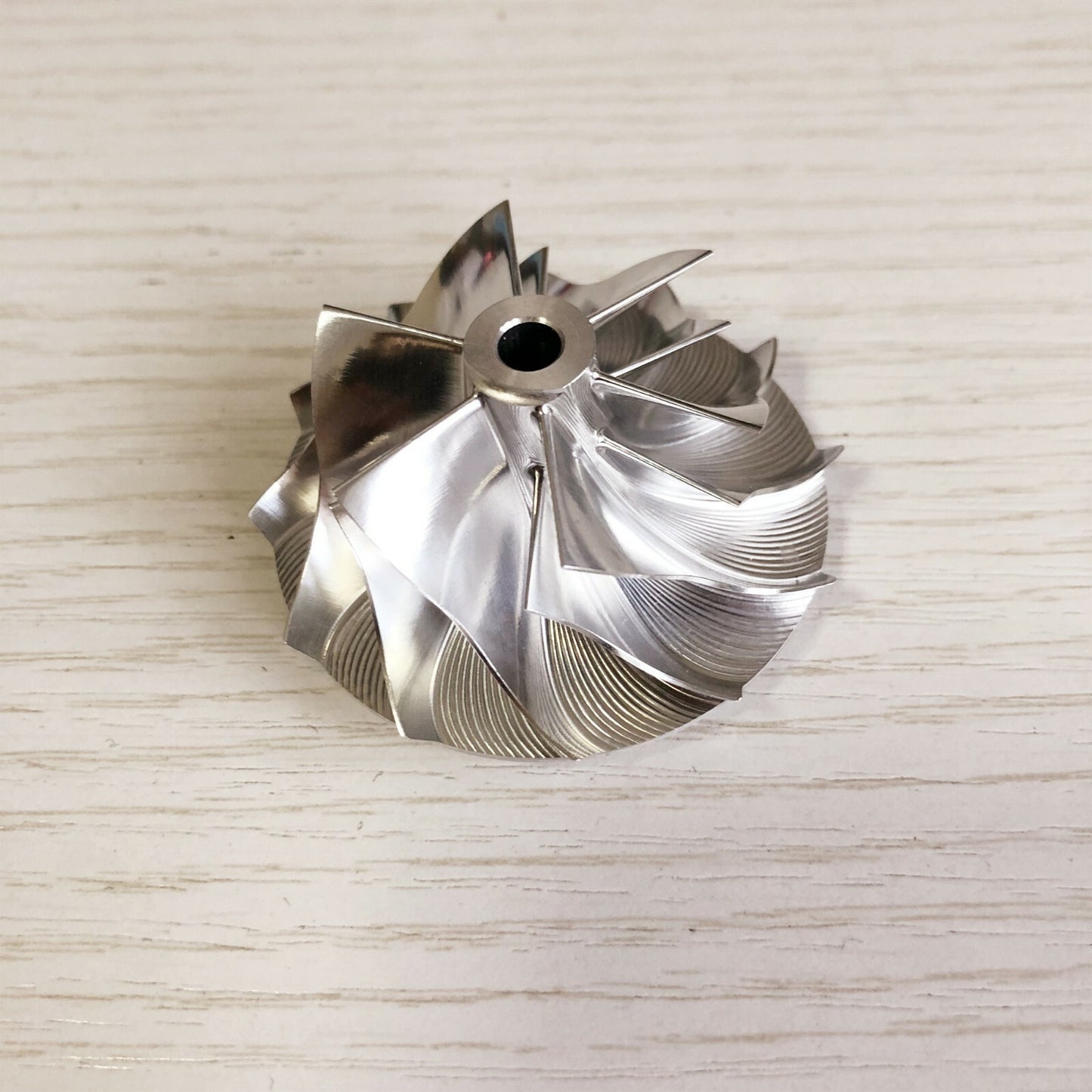 GT15-25 38.58/52.00 mm 6+6 Blade High-Performance Turbine Billet Compressor Wheel