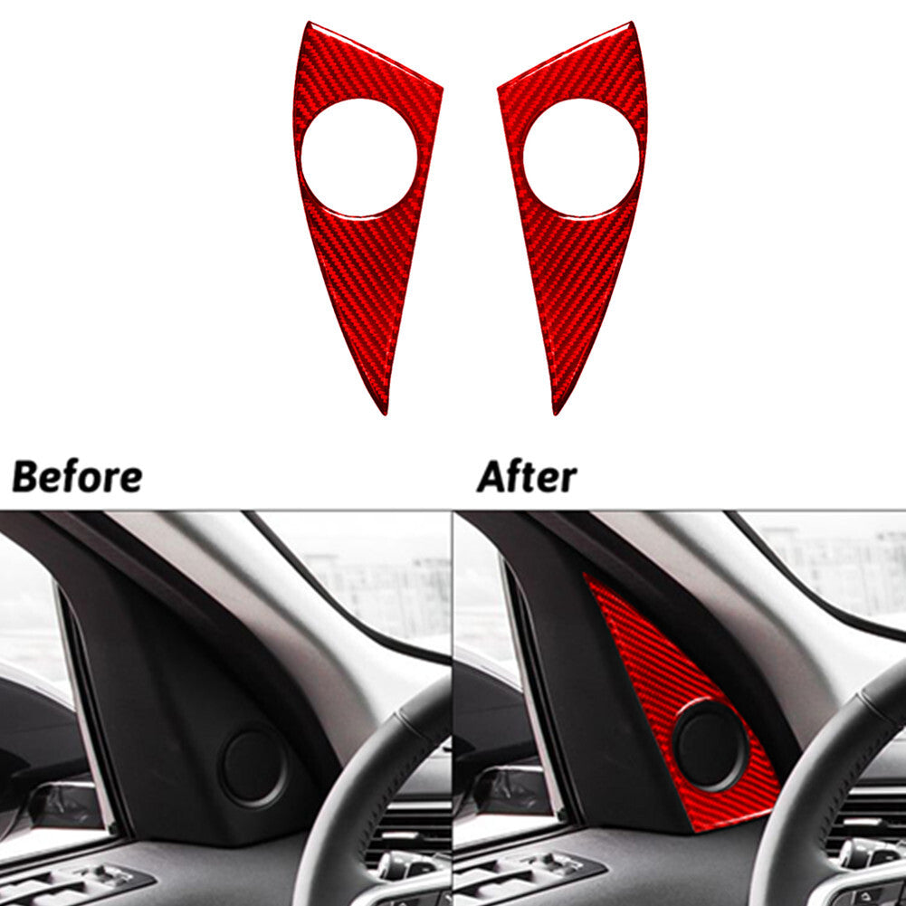 for Honda Accord 2018 - 2022 Gloss Red Rear AC Vent Cover Panel Trim- v