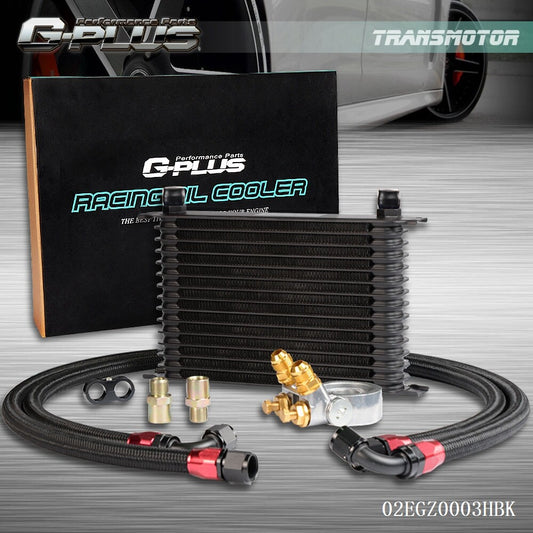 Brand New Universal 15-Line 10AN Engine Oil Cooler Thermostat Filter Adapter and Hose Kit Q