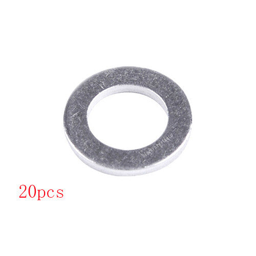 20x Engine Fuel Crush Washers Silver Drain Plug Gasket Seal 11.9mm ID. 19.7mm OD Q
