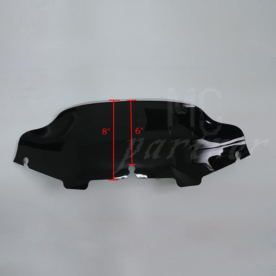 Black 6 Wave Windshield Windscreen for Harley FLHT FLHTC FLHX Touring 1996-2013 Q