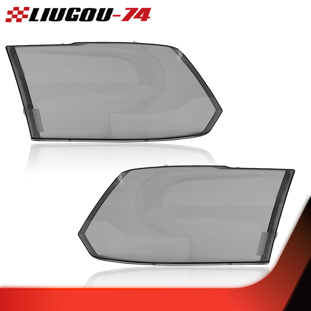 New headlight headlight lens smoked protective cover suitable for 09-18 for Ram 1500 2500 3500 pair - v