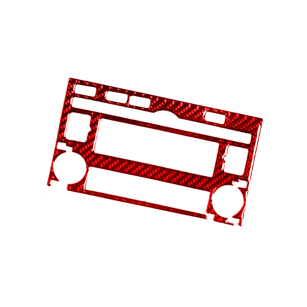 Red Carbon Fiber Speedometer Radio Control Trim Cover for Mini Cooper R55 R56 v