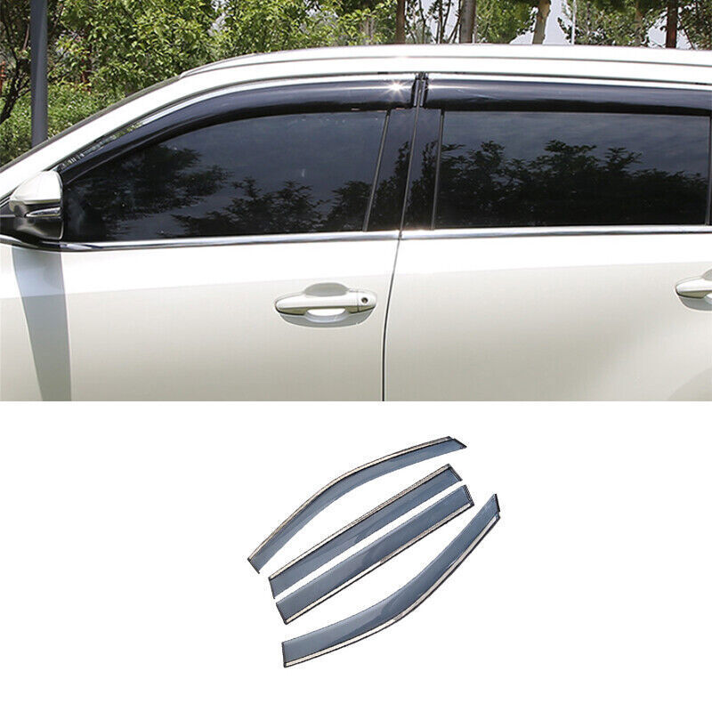 for BMW X5 X6 F15 2014-2018 Side Door Window Visor Sun Rain Shield Deflector 4P
