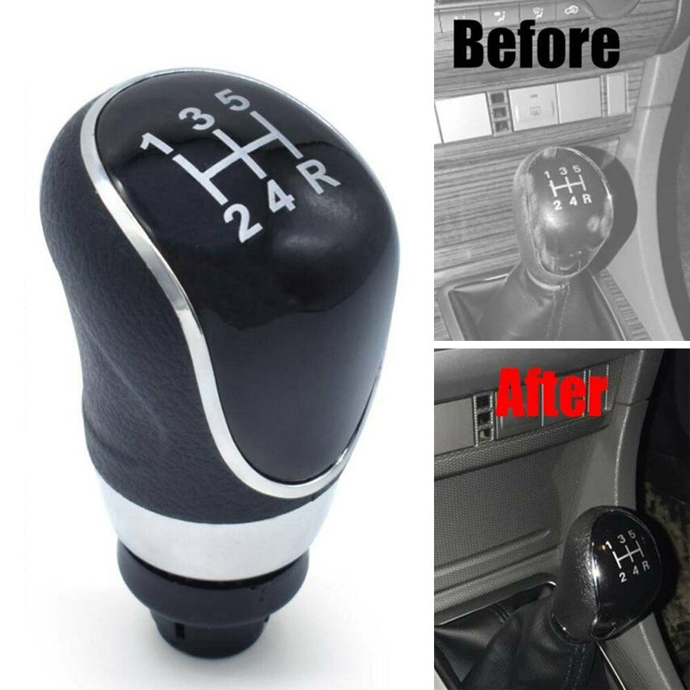 5 Speed Manual Car Gear Shift Knob PU Leather Shifter For Focus MK2 FL MK3 v