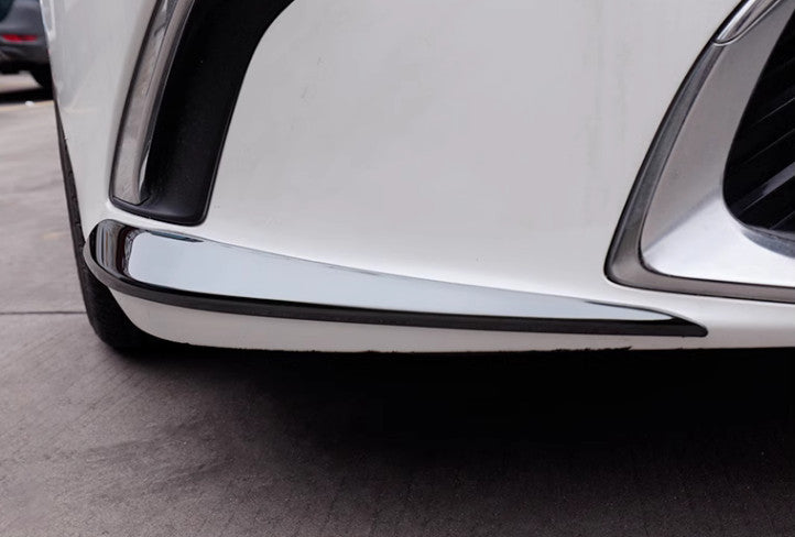 Black Gloss Front Bumper Side Corner Spoiler Cover for Lexus ES250 350 2019-2023