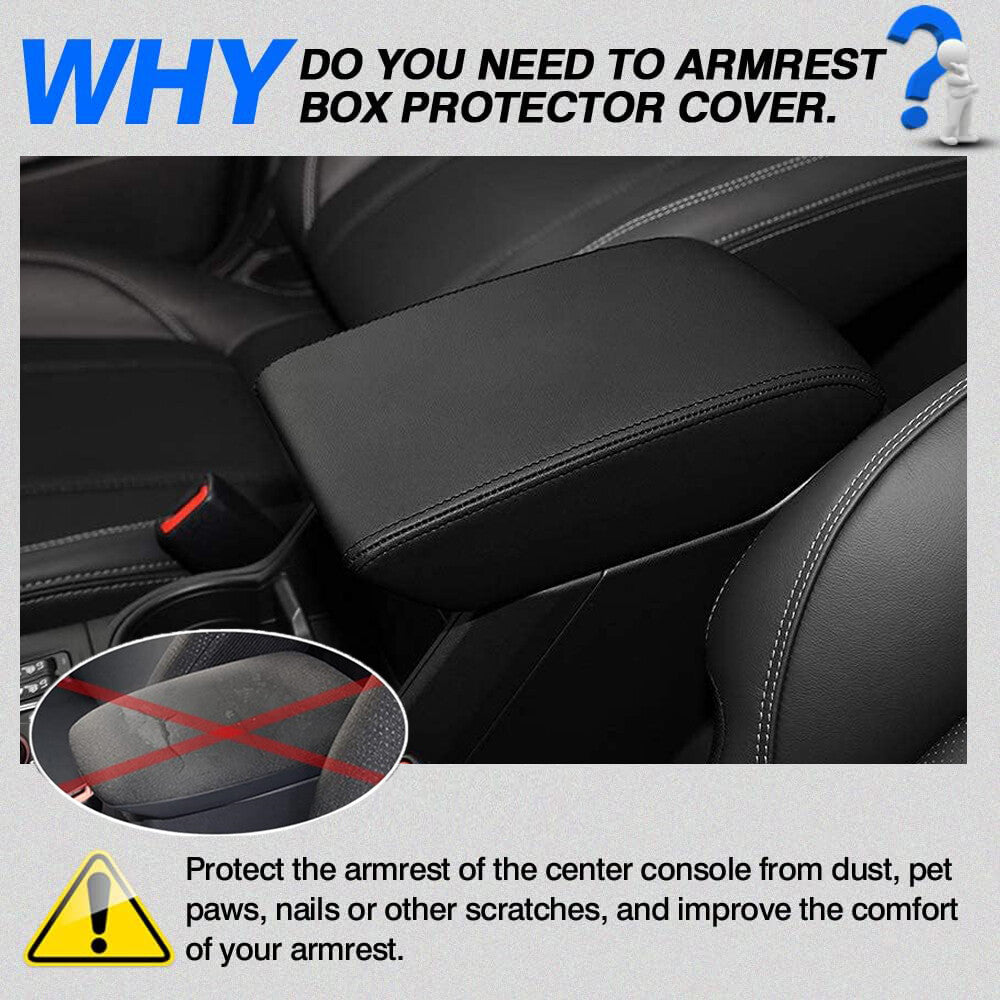 Leather center console cover and armrest protective film suitable for Subaru Forester 2019 - 2024 - n