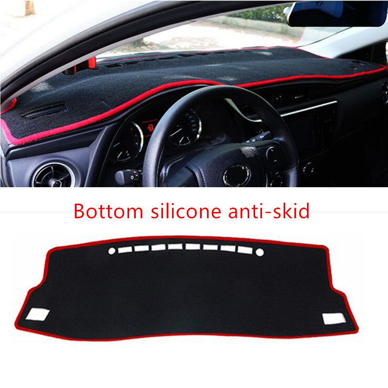 Car DashMat Dashboard Dash Cover Mat Red 1pcs Fit for Corolla 2014-2018 v