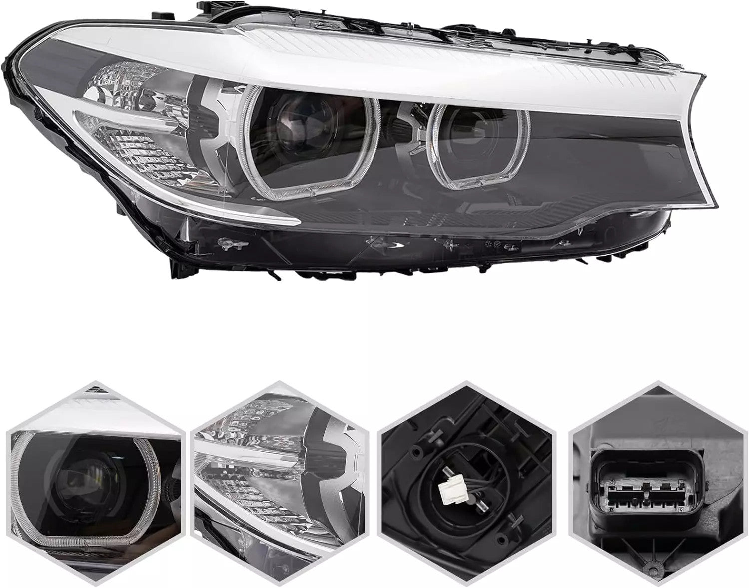 Xenon LED Adaptive Right Headlight w/o AFS For 2017-2020 5 G30 G31 n