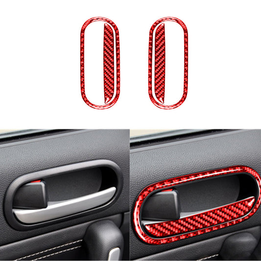 Carbon Fiber Door Sill Scuff Cover Scratch Protector for VW for Golf 8 MK8 GTI 2021 v