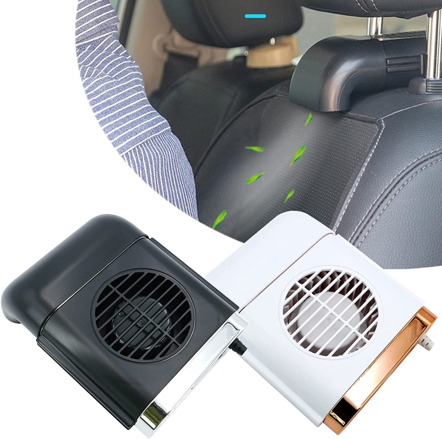 Portable for mini USB cooler for car SUV for seat back cooling fans and headrests - n