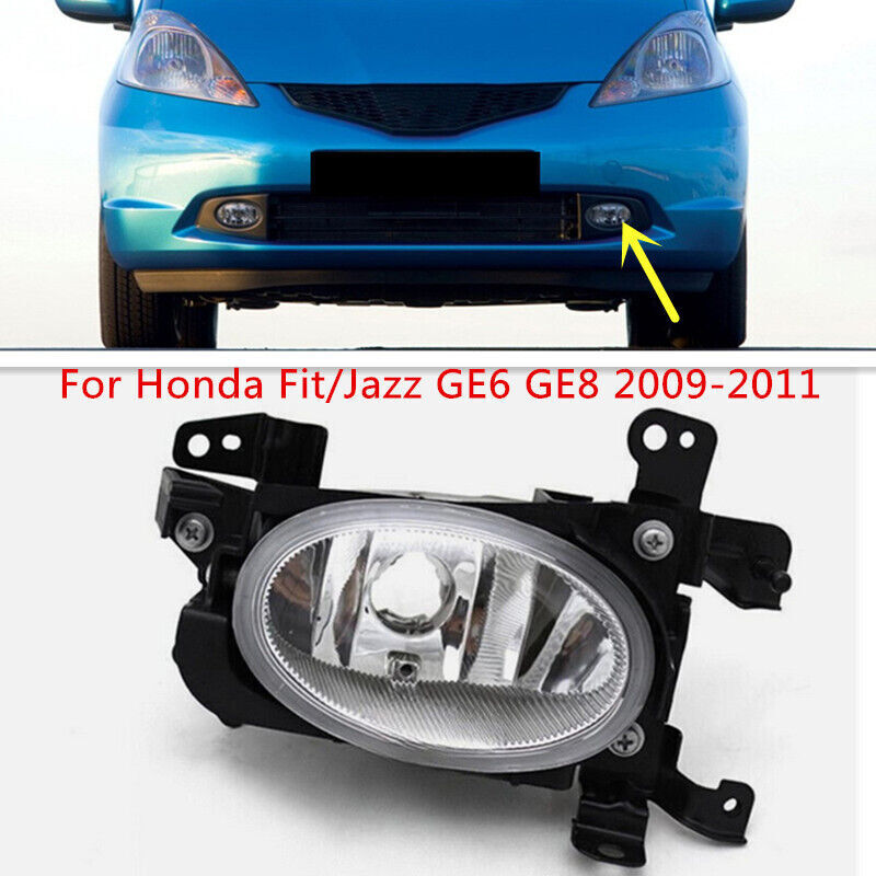 LH Bumper Fog Lamp Light Housing Without Bulbs for Honda Fit/Jazz GE6 GE8 09-11