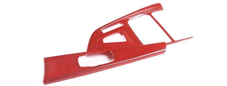 ABS RED Carbon Center Console Gear Shift Cover For 3 4 F30 GT 13-19 n