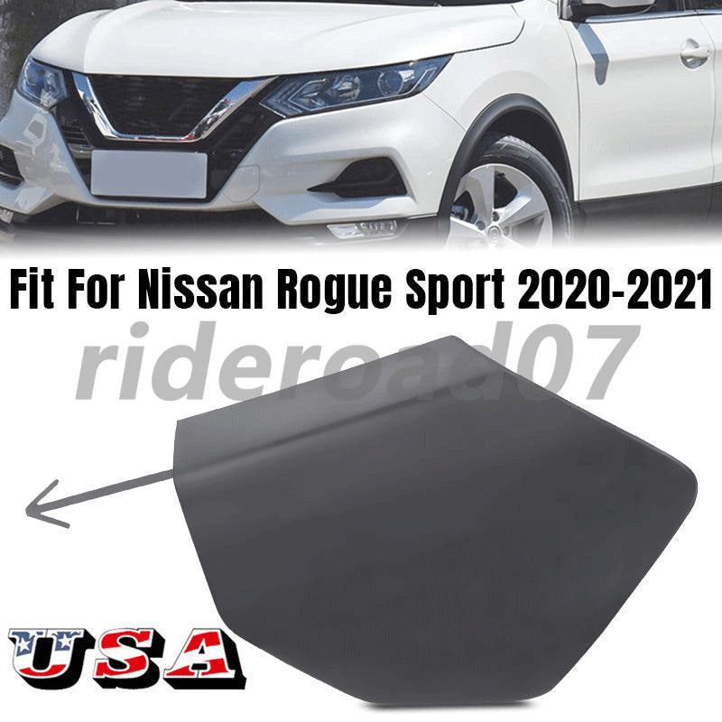 Front Bumper Tow Hook Eye Cover Cap for Nissan Rogue Sport 2020 2021 2022 2023