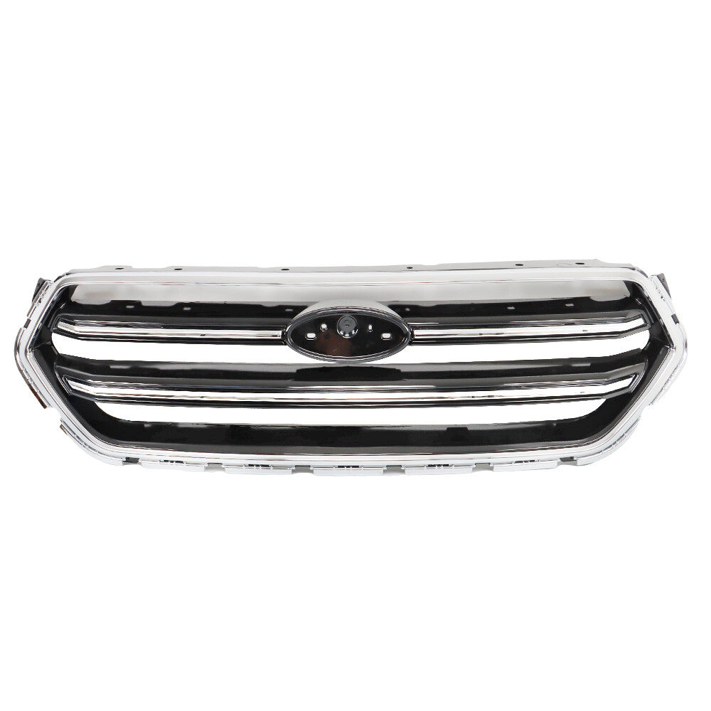 Black chrome trim on the front upper bumper for 2017 and 2019 Escape. n
