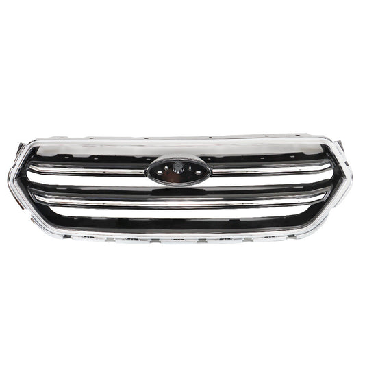 Black chrome trim on the front upper bumper for 2017 and 2019 Escape. n